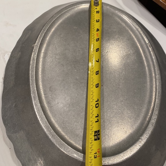 VINTAGE PEW-TA-REX 18” by 12” serving platter oval mid century - Picture 12 of 14